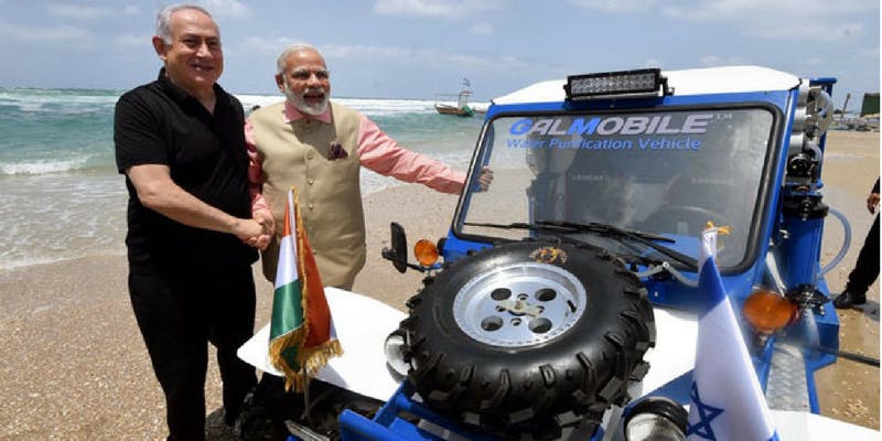 Narendra Modi, Benjamin Netanyahu, Israel Prime Minister, Indian Prime Minister, Special jeep, Salty seawater, Drinking water, New Delhi, National news