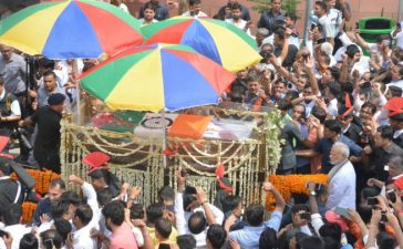 Atal Bihari Vajpayee, Former Prime Minister, Former Indian Prime Minister, Mortal remains of Vajpayee, BJP headquarters, Rashtriya Smriti Sthal, Last rights of AtalBihari Vajpayee, National news