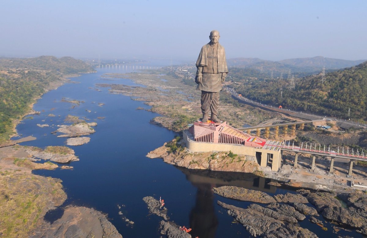 Statue of Unity, Spring Temple Buddha, Statue of Liberty, Valley of flowers, Sardar Vallabhbhai Patel, Narendra Modi, Sadhu Bet Island, Narmada river, World tallest Statue, Chief Minister Vijay Rupani, Kevadia, Gujarat, National news