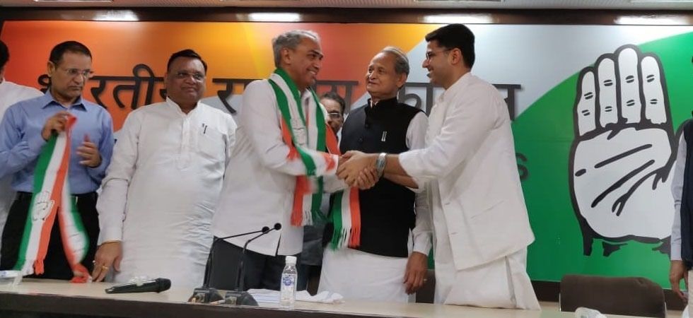 Harish Meena, Sachin Pilot, Ashok Gehlot, Rajasthan BJP MP joins Congress, BJP MP, Congress, Bharatiya Janata Party, Assembly polls, Assembly election, Politics news