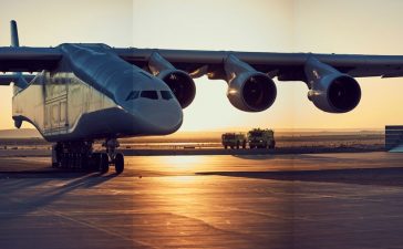 Stratolaunch, Microsoft, Paul Allen, World largest plane, First flight, American football field, Airplane, Mojave Desert, Mojave Air, Space Port, California, Science and Technology news, Weird news, World news, Offbeat news